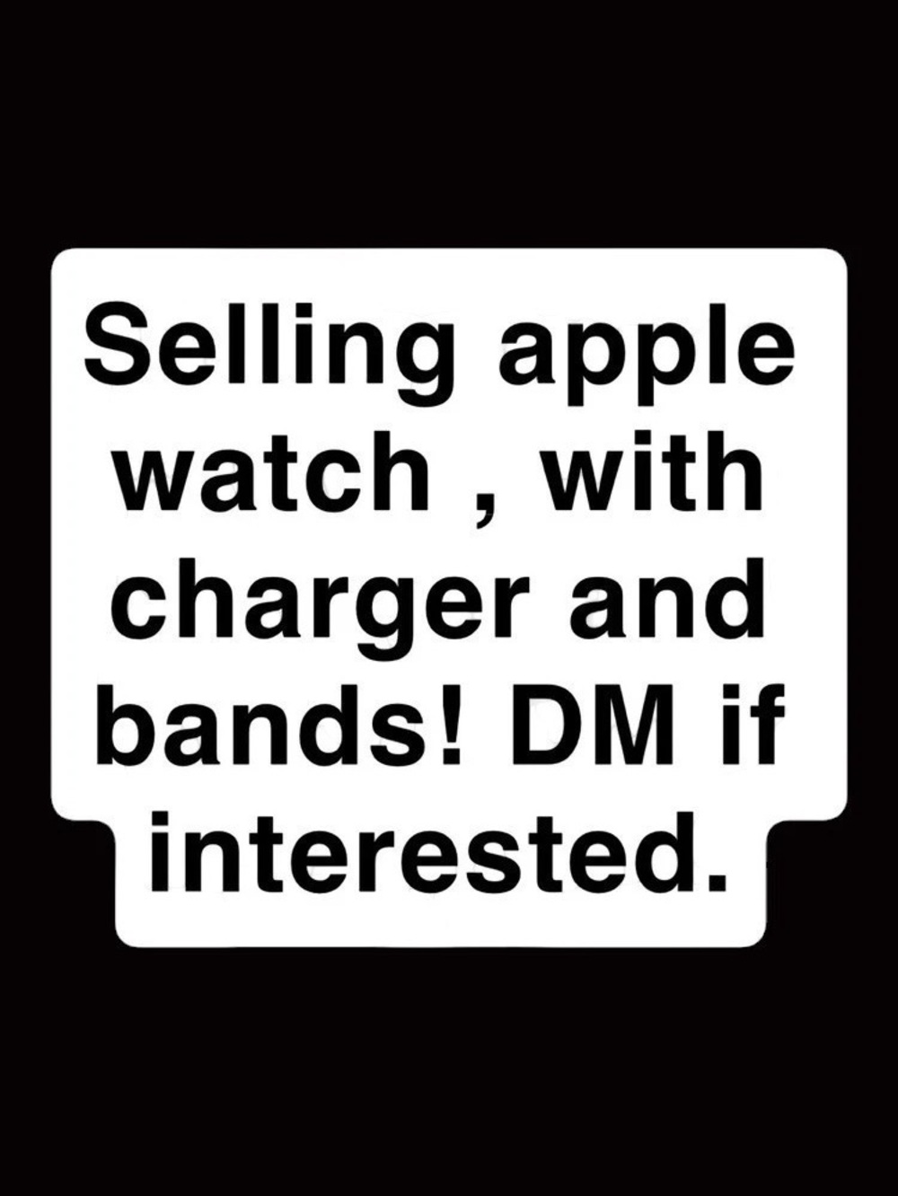 Apple Smartwatch with Charger and Bands